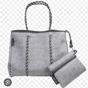 Simply Southern Gray Perforated Tote Bag
